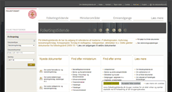Desktop Screenshot of folketingstidende.dk